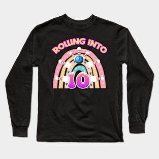 Girl roller skate Party 8 Tee Girl Birthday rolling skate Eight Custom roller party Long Sleeve T-Shirt